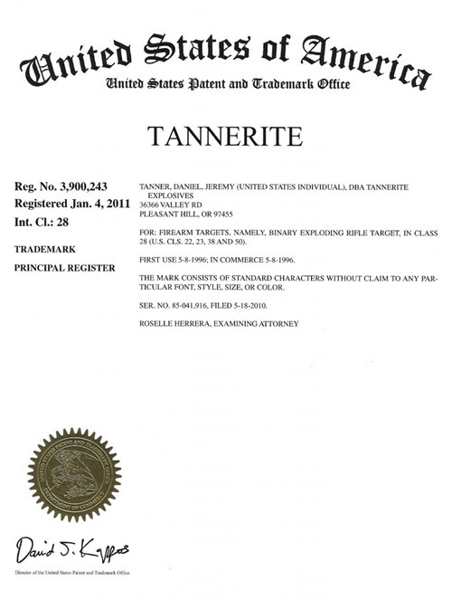 Tannerite-Trademark
