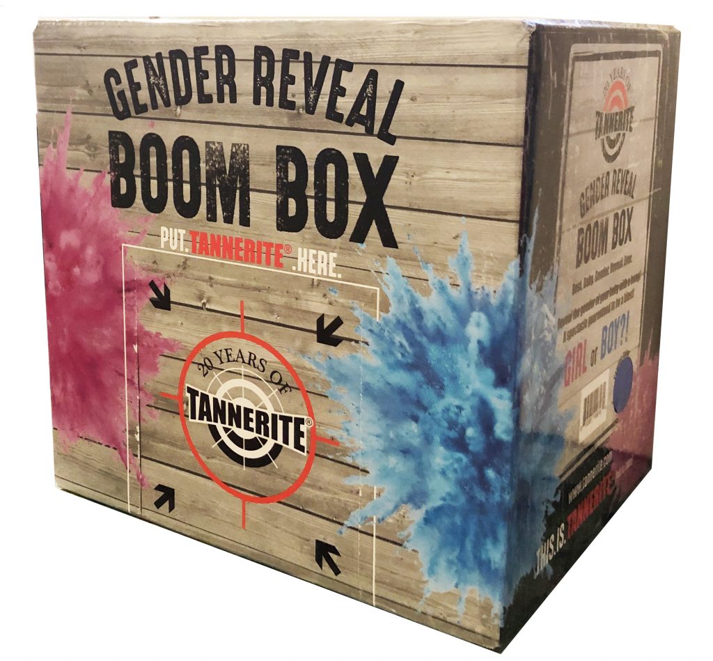 Gender Reveal Boom Box Pink Or Blue Retail Tannerite